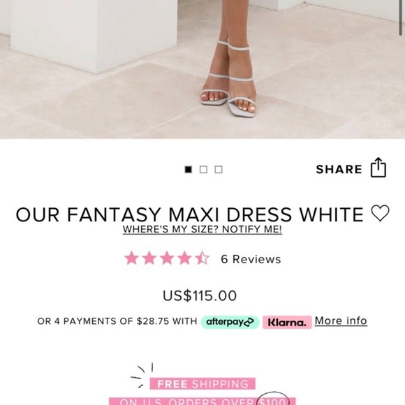 Hello molly white midi dress - Picture 3 of 4